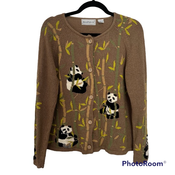 Bellepointe Sweaters - Panda Bear Cardigan